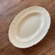 Large serving or presentation dish in beige ceramic - vintage