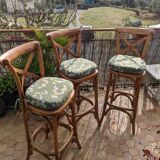 Chaise de bar bistrot crossback