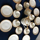 Limoges porcelain coffee service by Chastagner for 8 people