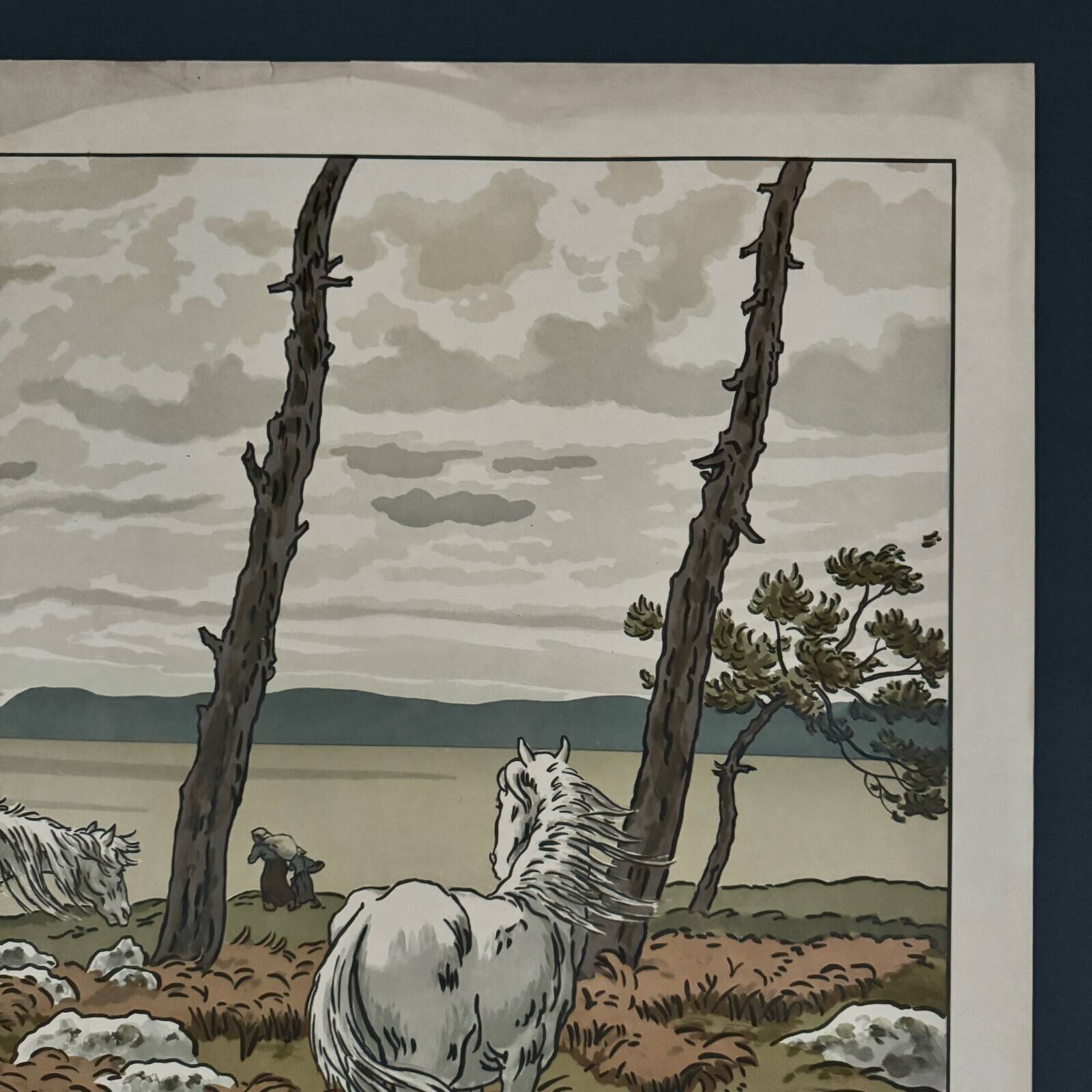 Lithograph by Henri Rivière, Aspects of Nature - The Bay