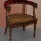 Antique Régence Bergère Armchair in Carved Oak with Lion Head Armrests