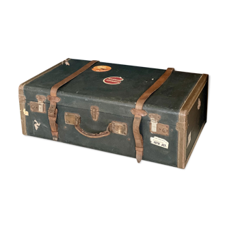 Old vintage travel trunk