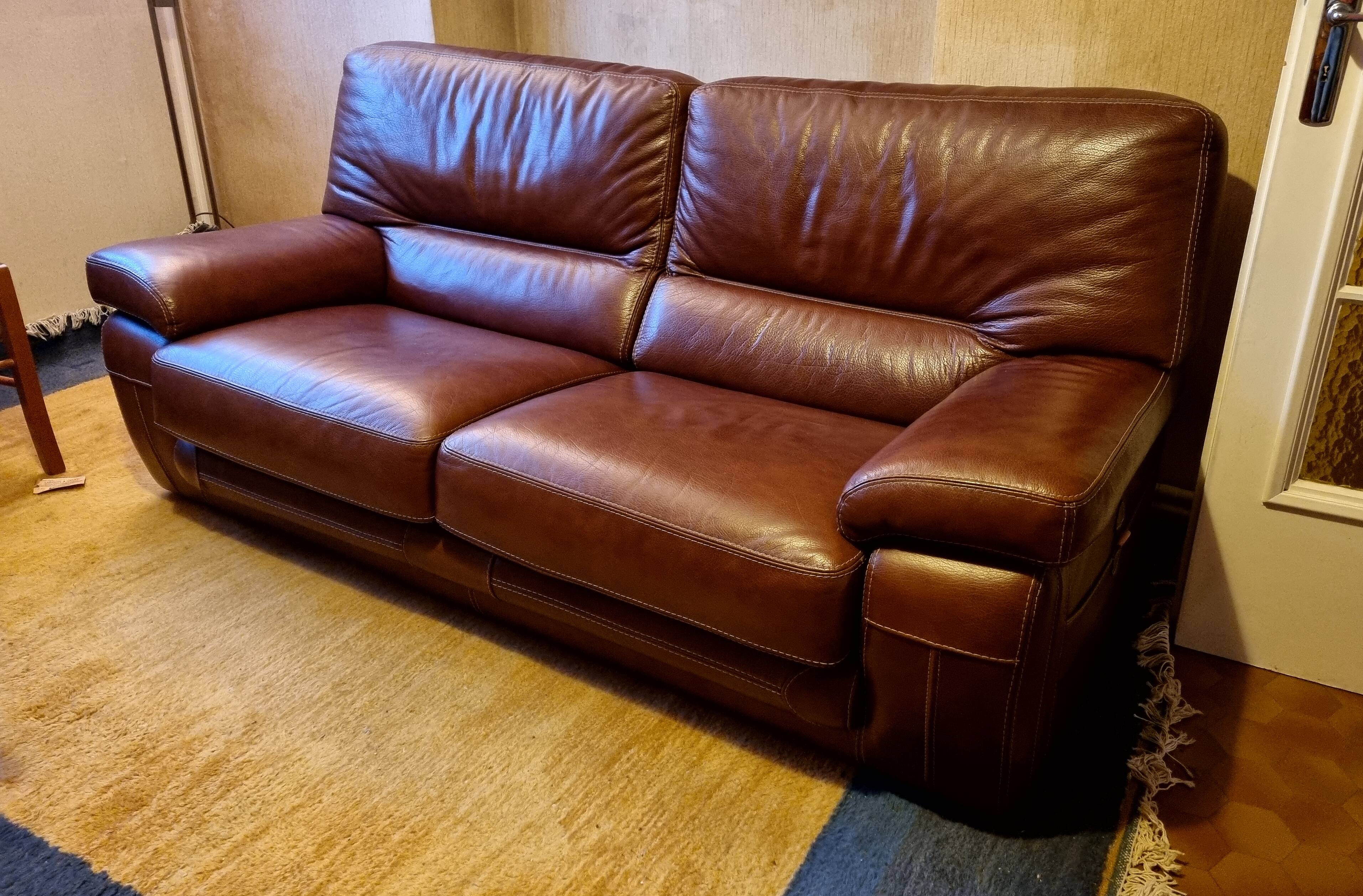 Leather sofa
