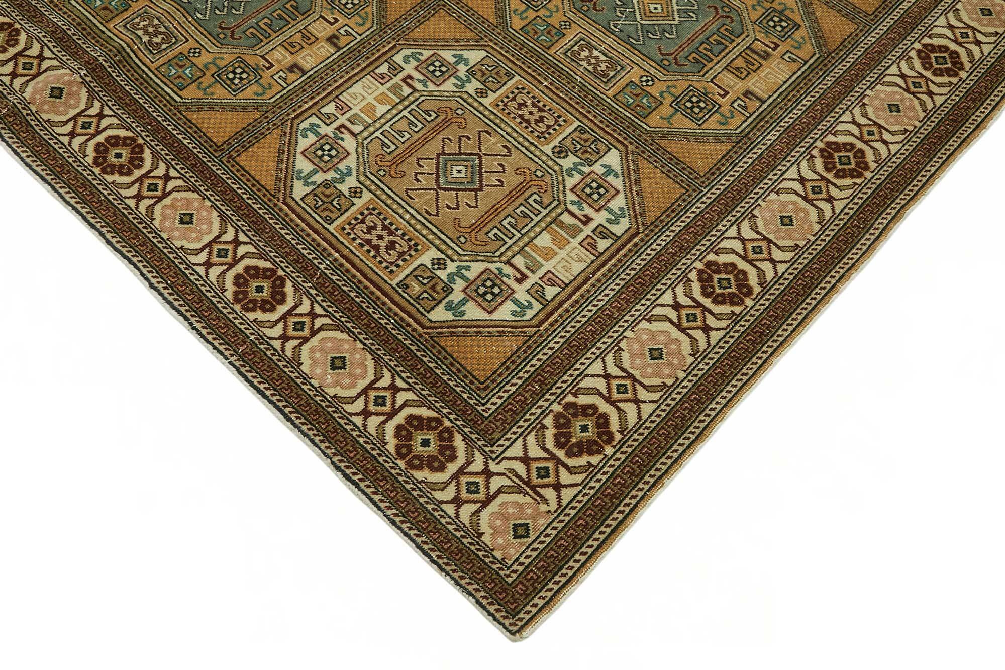 Turkish Wool Vintage Kayseri Rug 197 cm x 290 cm