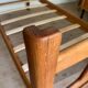Daybed bed bench in vintage solid oak - 2 available