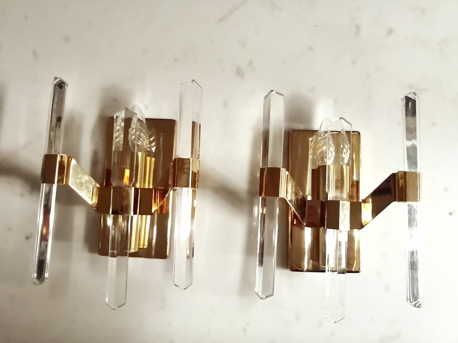 Pair of Sciolari wall lights