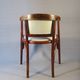 Art Deco desk chair by Fischel in bentwood and leather, 1925