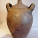 Old jar, glazed sandstone jug. Early twentieth century.