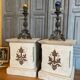 2 x French church consoles