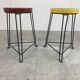 Pair of mid century industrial stools, 1950s