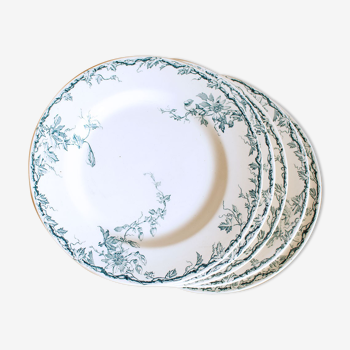 Series of 9 Earthenware plates from Luneville