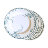 Série de 9 assiettes faïencerie de Luneville