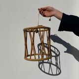 Bamboo and rattan pendant lamp 1960