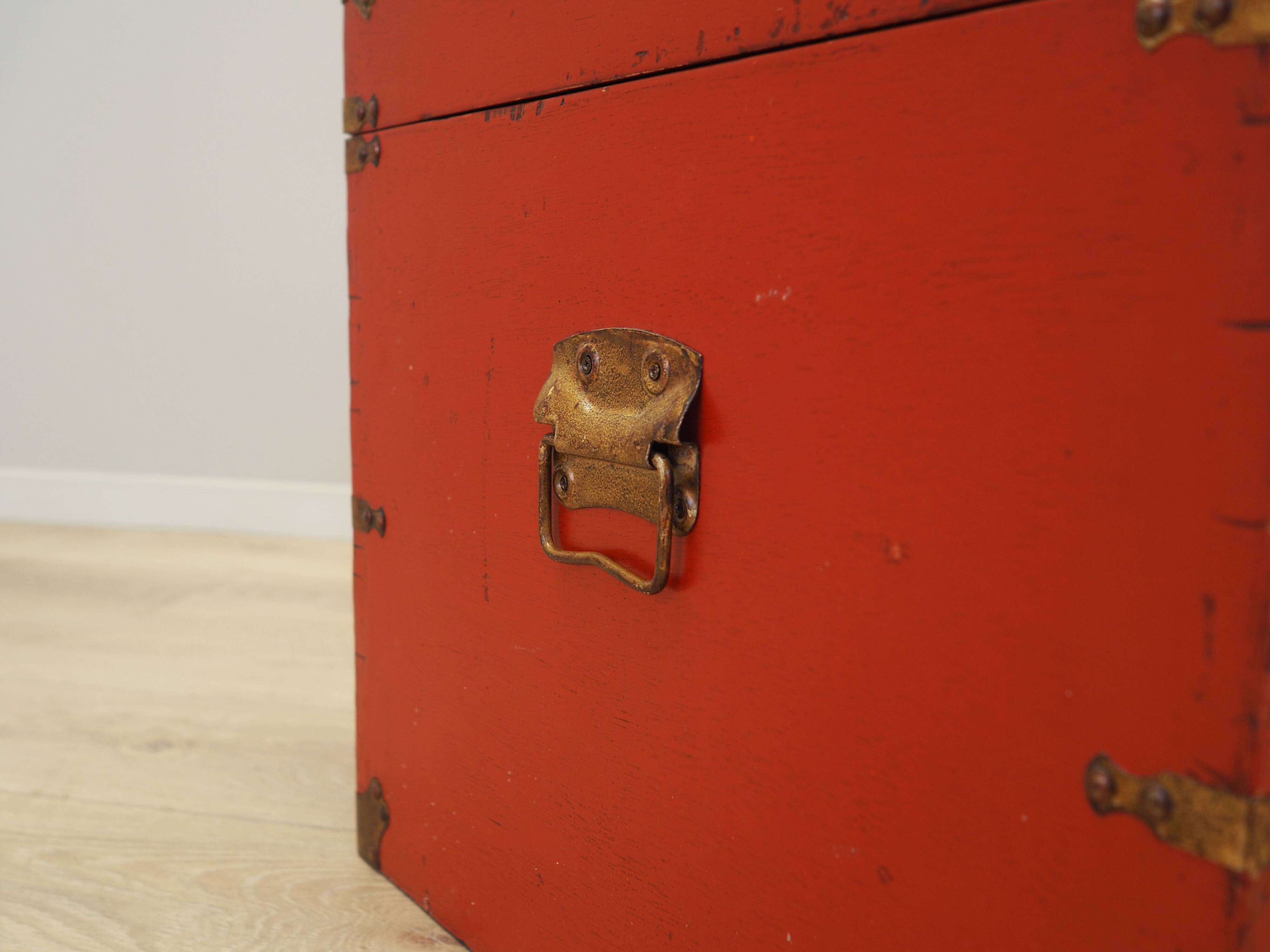 Red chest, Scandinavian design, 1950s