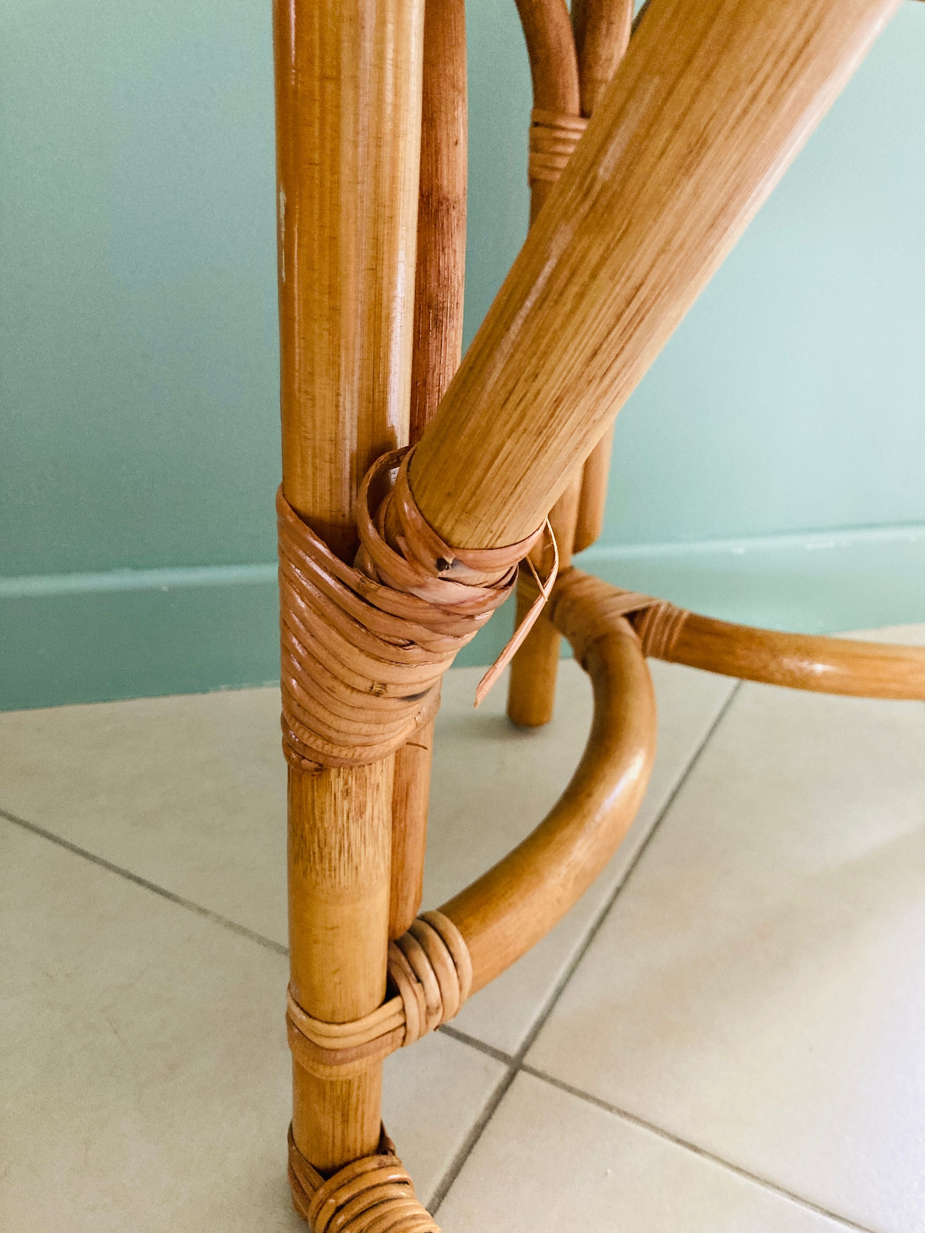 Garden lounge set Art deco in rattan and wicker