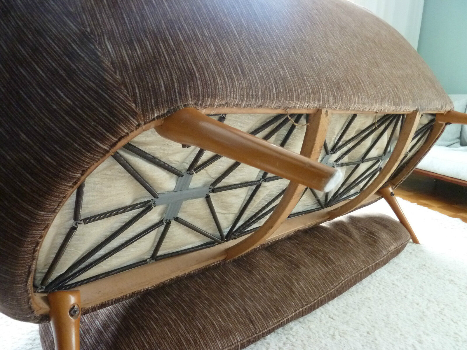 Cocktail couch 50 60 organic egg WOMB years Danish