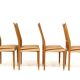 Set de 4 chaises en hêtre, Suède, 1960
