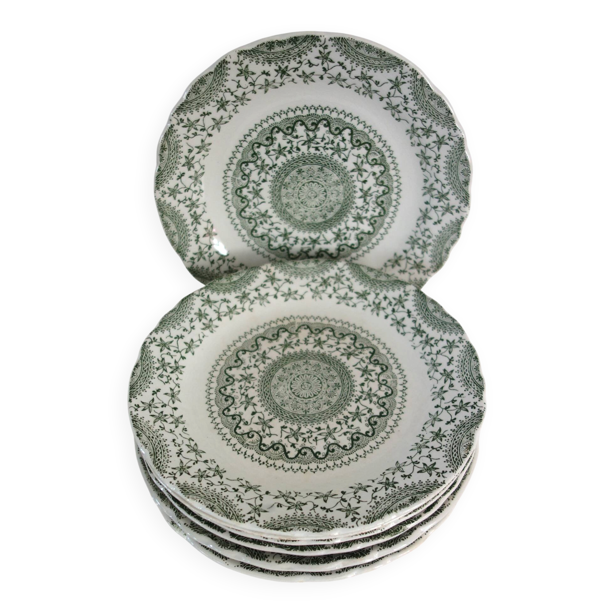 8 dessert plates in Fine Ware earthenware