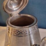 Silver metal coffee maker