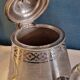 Silver metal coffee maker