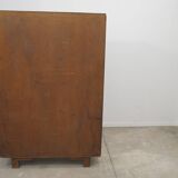 Vitrine fonctionnaliste art deco, années 1930, tchécoslovaquie