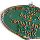 Plaque agricole ancienne verte années 60