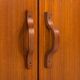 Italian free standing wall unit in teak, 1960s