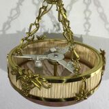 Bronze And Glass Paste Pendant Lamp