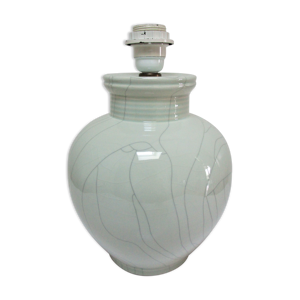 Pied de lampe céramique craquelée