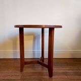 Wooden coffee table / Round side table