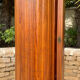 Wavy wooden screen circa 1950, Baumann by SNSA