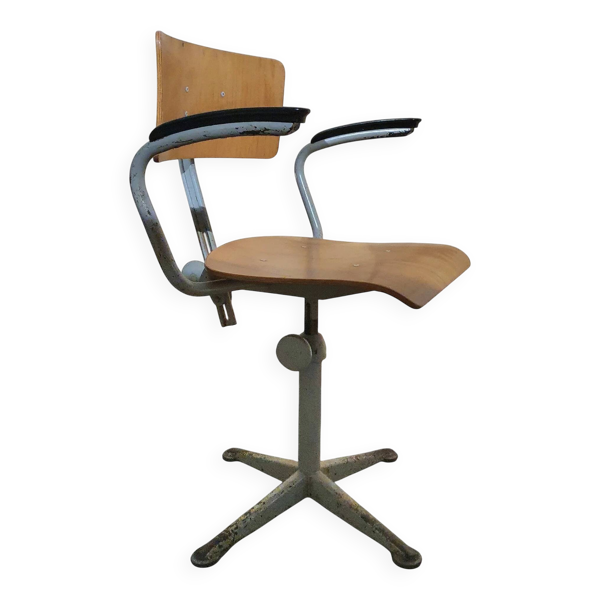 Chaise de studio avec accoudoirs Friso Kramer pour Ahrend Cirkel / années 1960