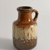 Mid-Century Modern Fat Lava Drip Glaze Ceramic Vase, West Germany, 1970s