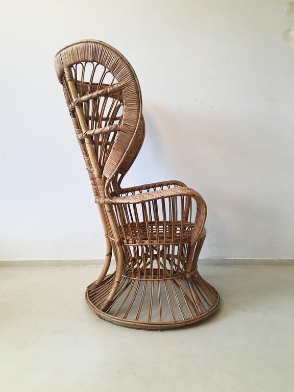 High Chair rattan around 1950