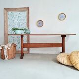 Old solid wood bench