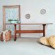 Old solid wood bench