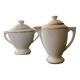 Sucrier et pot à lait  en Porcelaine de limoge Pallas