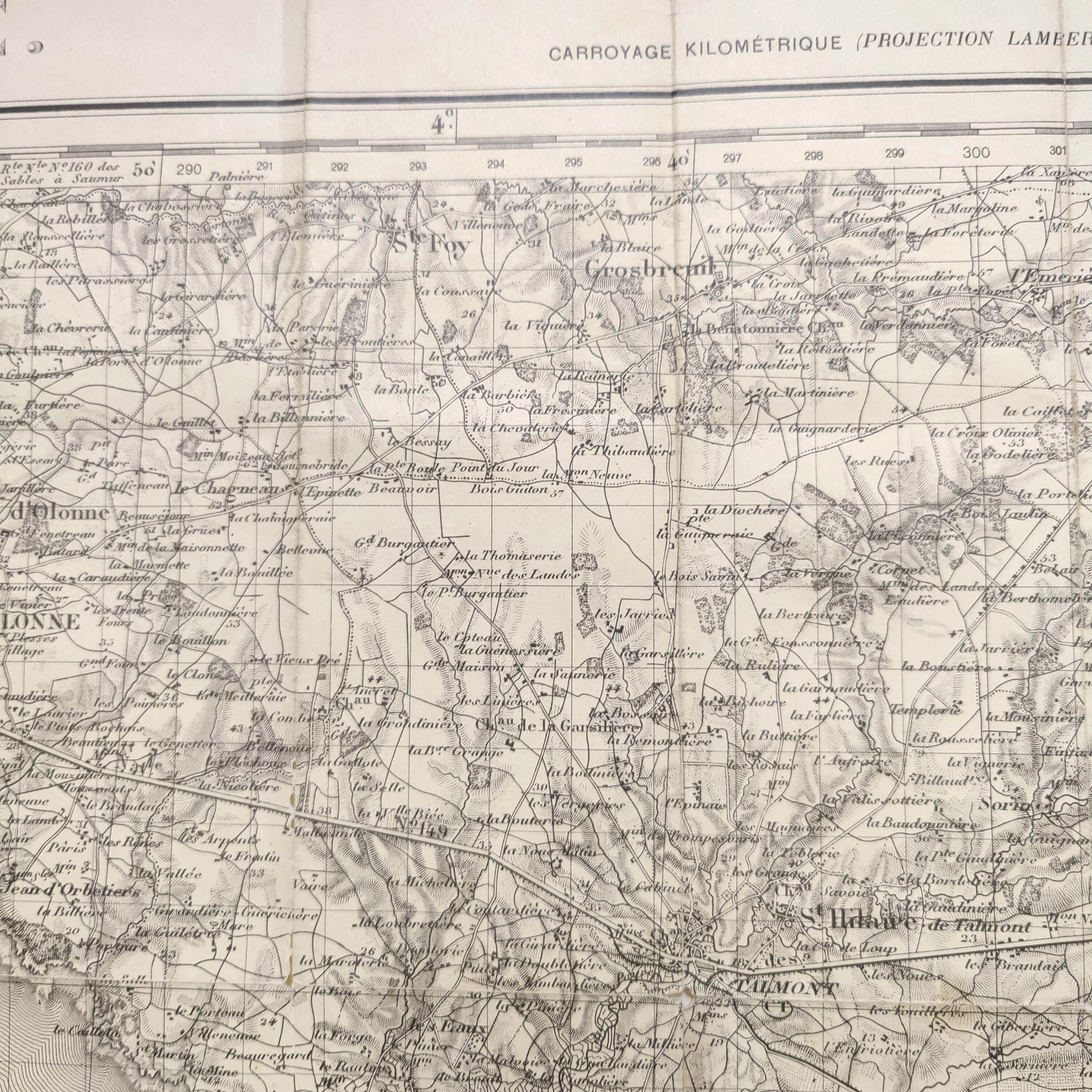 Map 1909 les Sables-d'Olonne