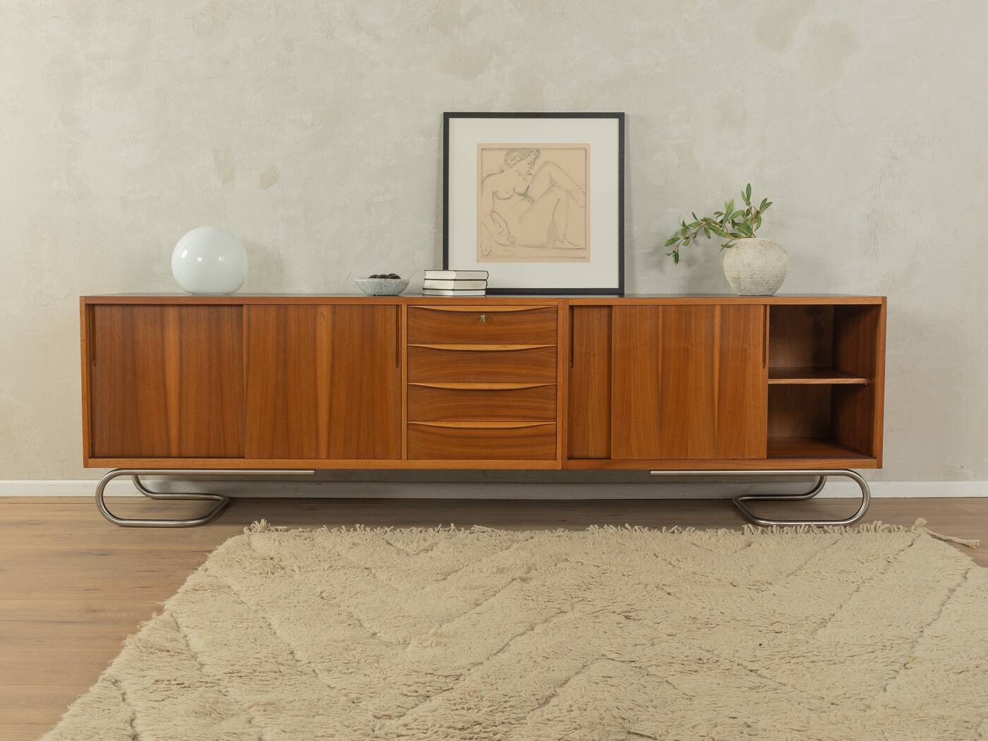 1950s sideboard with Bauhaus legs
