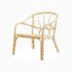 Small rattan chair with armrests for children SELINA