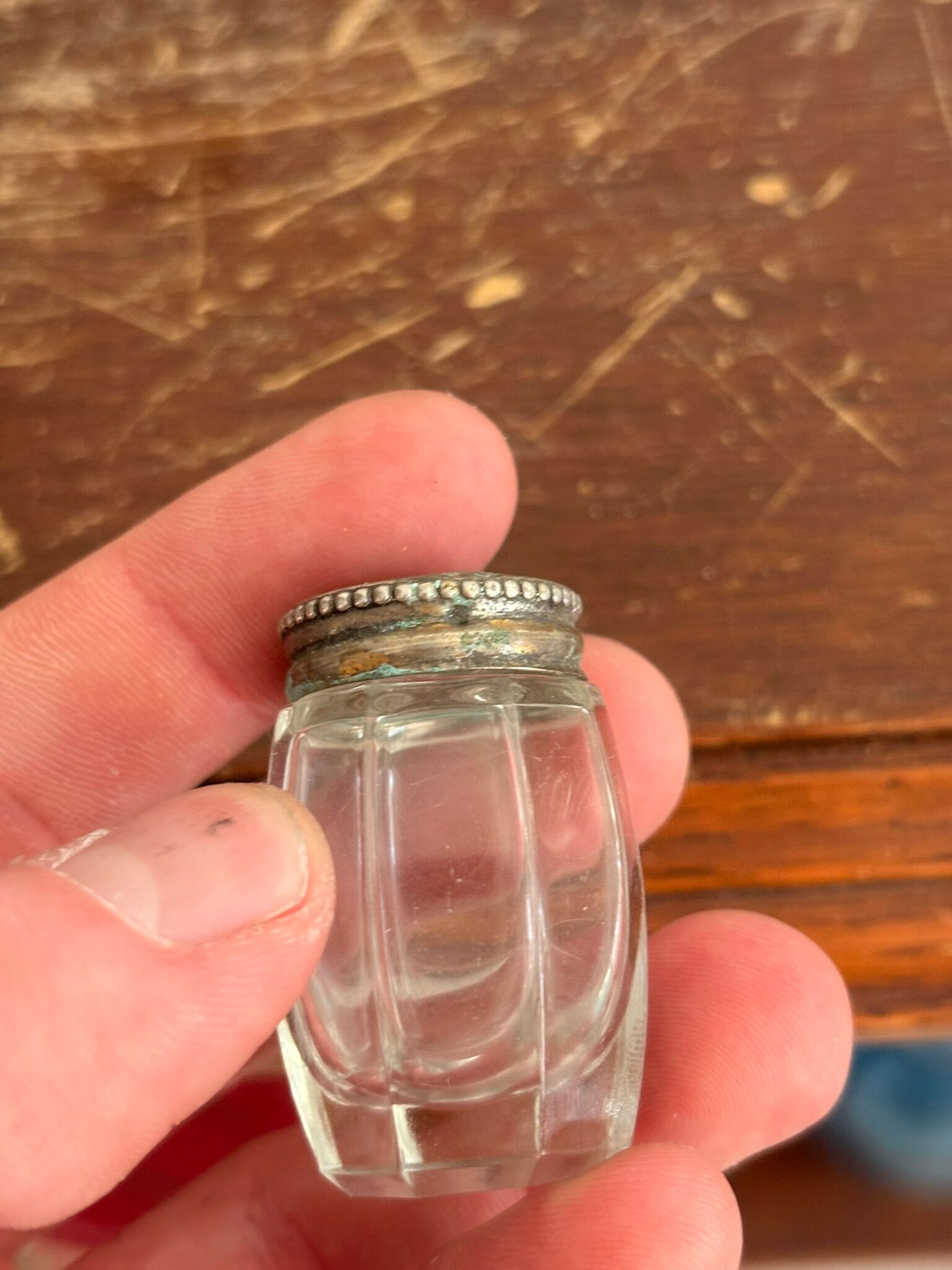 Vintage Salt and Pepper Set, Salt Shaker, Pepper Shaker, Art Deco Case and Bottle