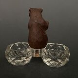 Pepper shaker with bear decoration Black Forest Black Forest early twentieth century