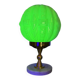 Art Deco lamp with uraline globe