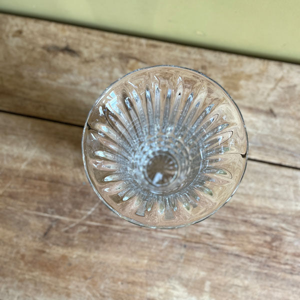 Tulip vase in cast crystal