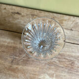 Vase tulipier en cristal moulé