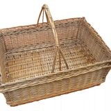 Rectangular basket centerpiece Woven wicker