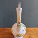 Vintage Glazed Earthenware Ewer/Pitcher – Hand-Painted Floral Decoration