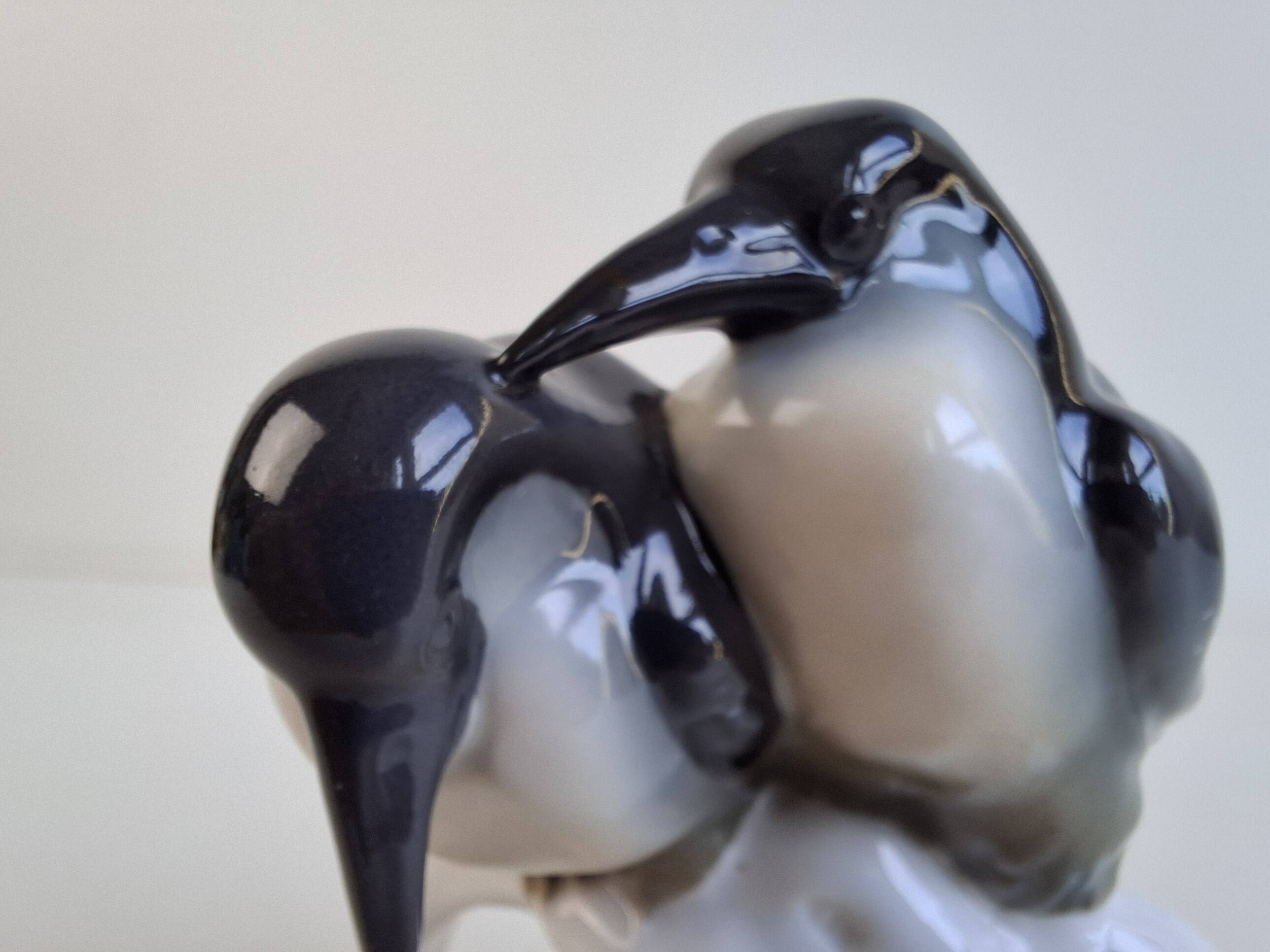Art Deco Czech Porcelain Penguin Figurine by Pfeiffer & Löwenstein, 1930