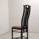 Giorgetti Italian Design High Back Dining Chairs with Pink Upholstery 1980s