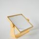 Small cream plastic bathroom mirror to attach, 1970s